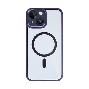 Rixus Classic 04 Case With MagSafe Compatible For Apple iPhone 14 Plus Purple