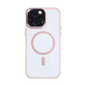 Rixus Classic 04 Case With MagSafe Compatible For Apple iPhone 12 Pro Pink