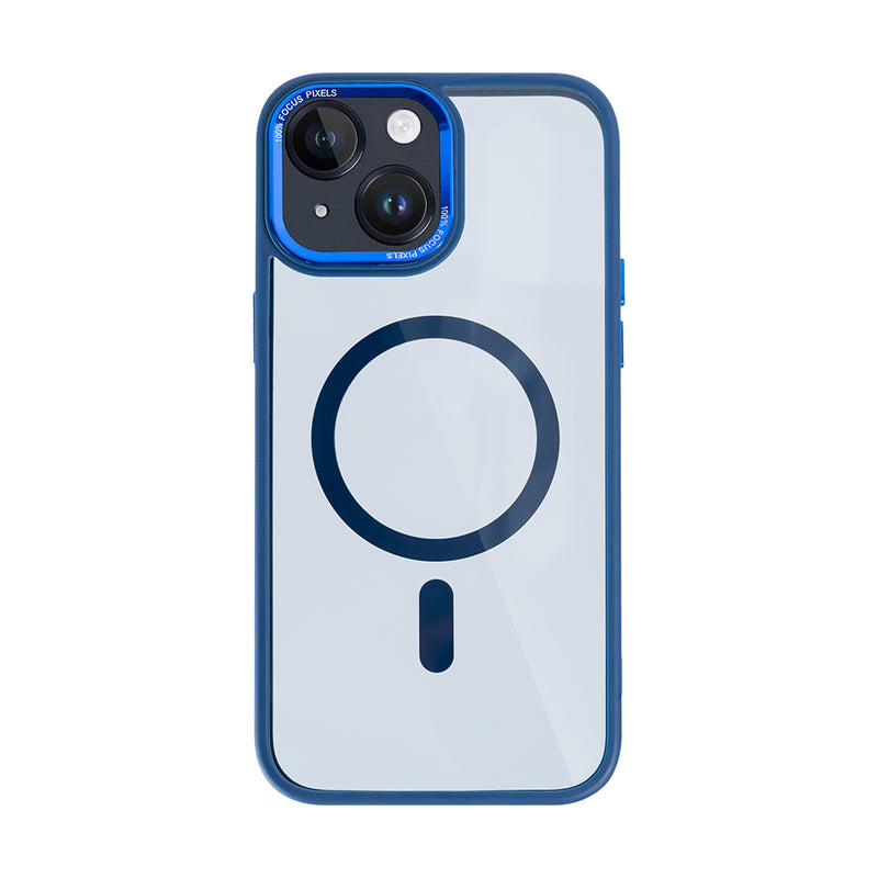 Rixus Classic 04 Case With MagSafe Compatible For Apple iPhone 13 Dark Blue