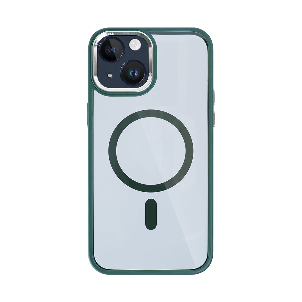 Rixus Classic 04 Case With MagSafe Compatible For Apple iPhone 13 Dark Green