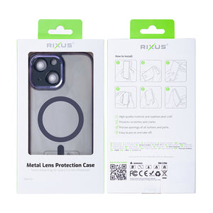 Rixus Classic 04 Case With MagSafe Compatible For Apple iPhone 13 Purple