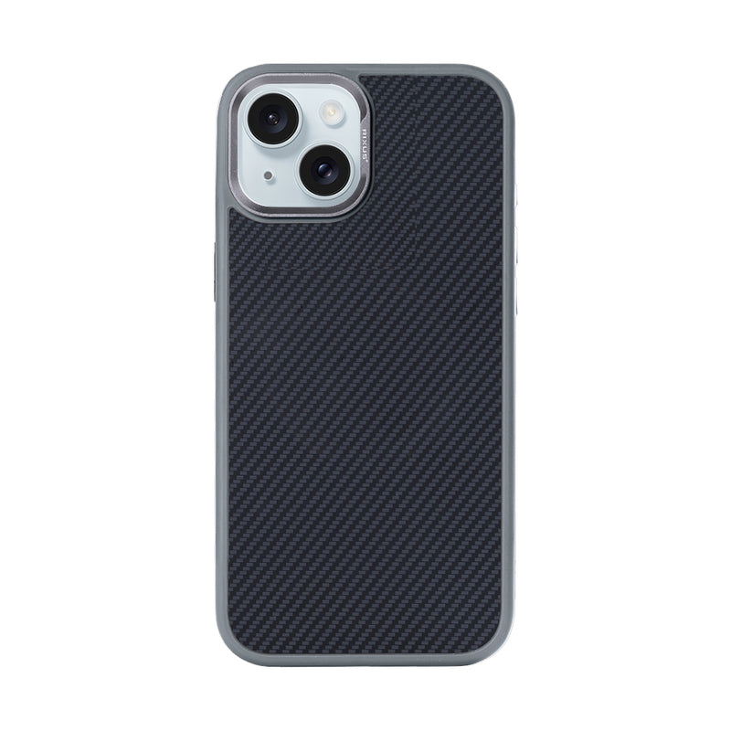 Rixus Mag Carbon With MagSafe Compatible For Apple iPhone 13 Titanium Grey