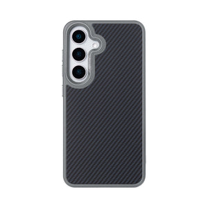 Rixus Mag Carbon With MagSafe Compatible For Samsung Galaxy S25 Plus Titanium Grey
