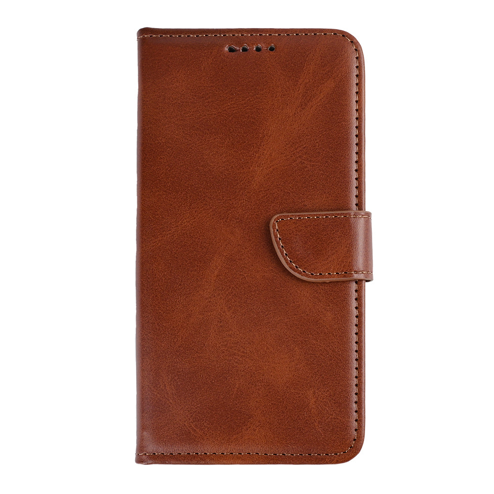 Rixus Bookcase For Apple iPhone 16e, 17e Brown