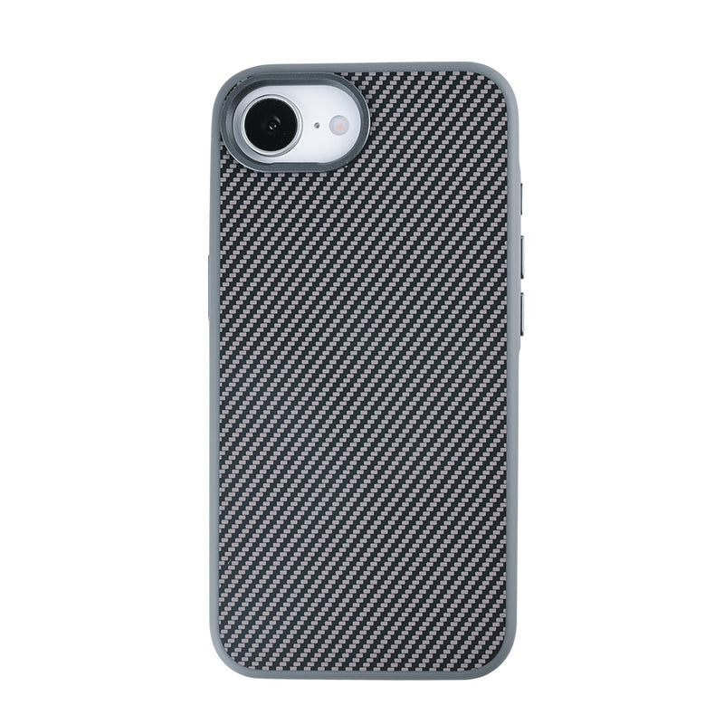 Rixus Mag Carbon With MagSafe Compatible For Apple iPhone 16e, 17e Titanium Grey