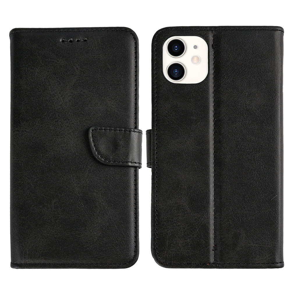 Rixus Bookcase For Apple iPhone 11 Noir