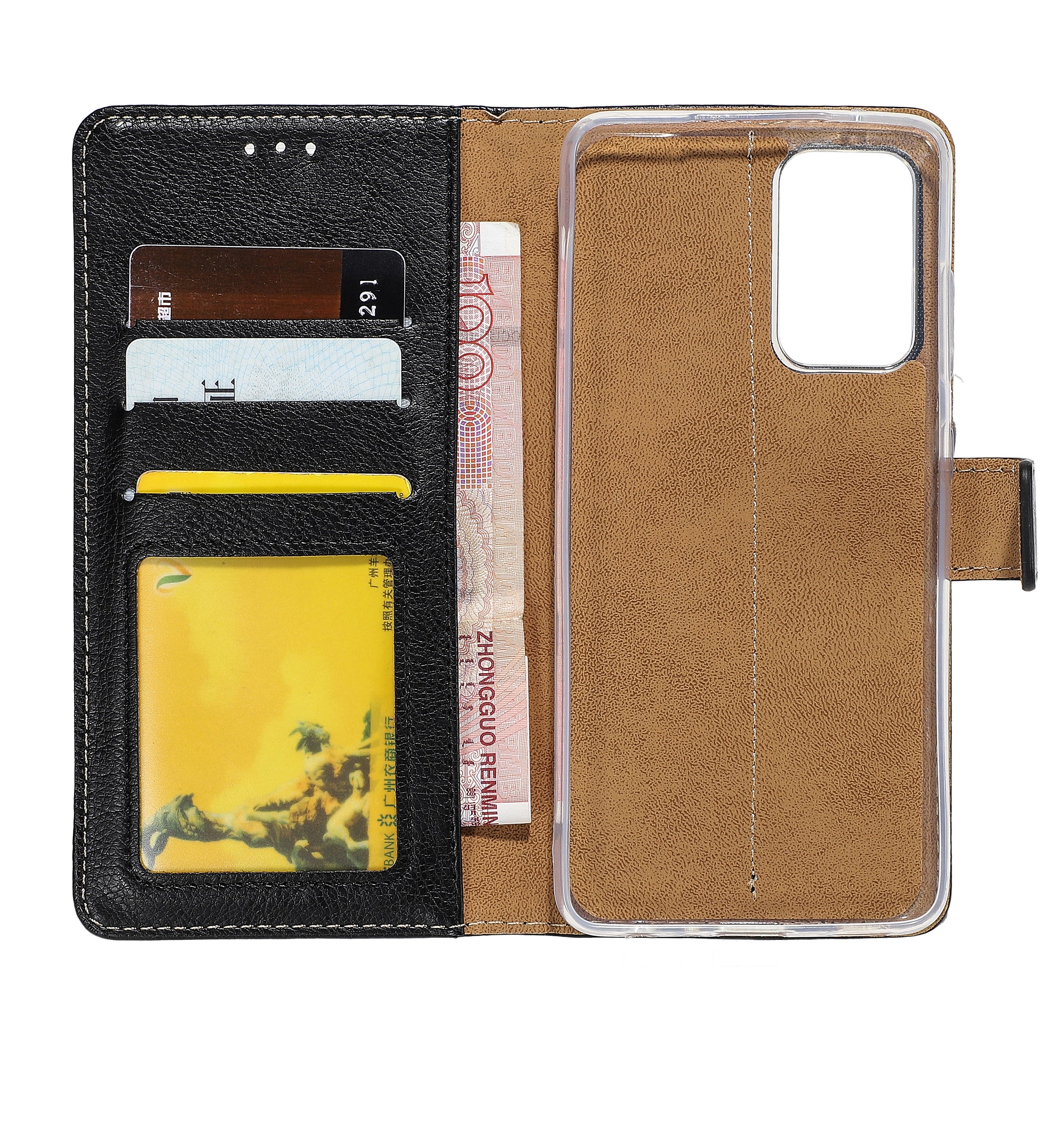 Rixus Bookcase For Apple iPhone 13 Noir