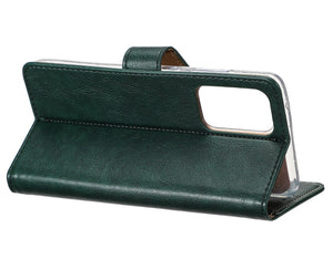 Rixus Bookcase For Apple iPhone 13 Vert foncé