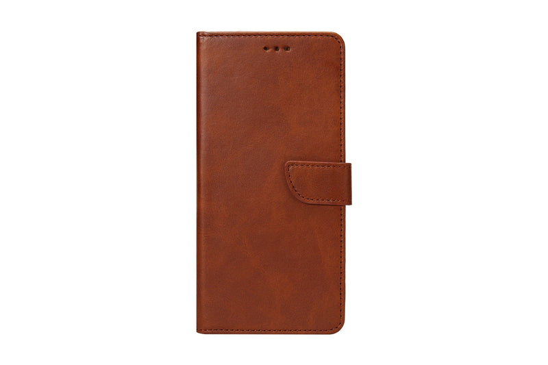 Rixus Bookcase For Samsung Galaxy A71 4G Brown