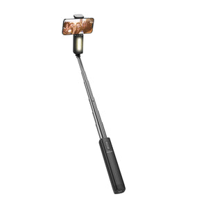 Rixus RXSF31 Stick à selfie intégré avec lumières LED Noir