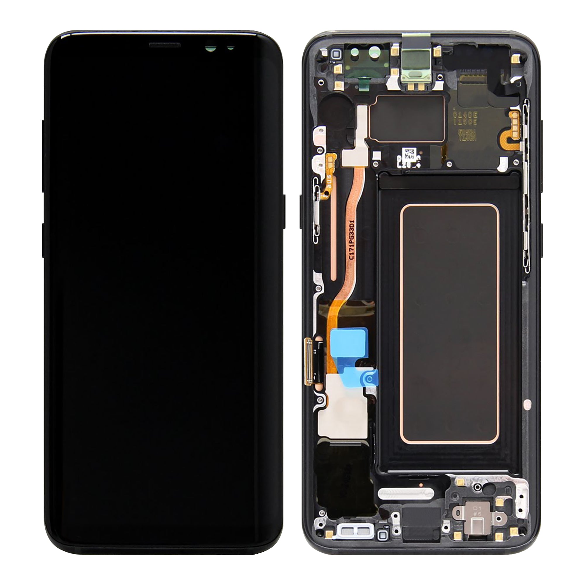 Samsung Galaxy S8 G950F Écran et numériseur avec cadre Noir Service Pack