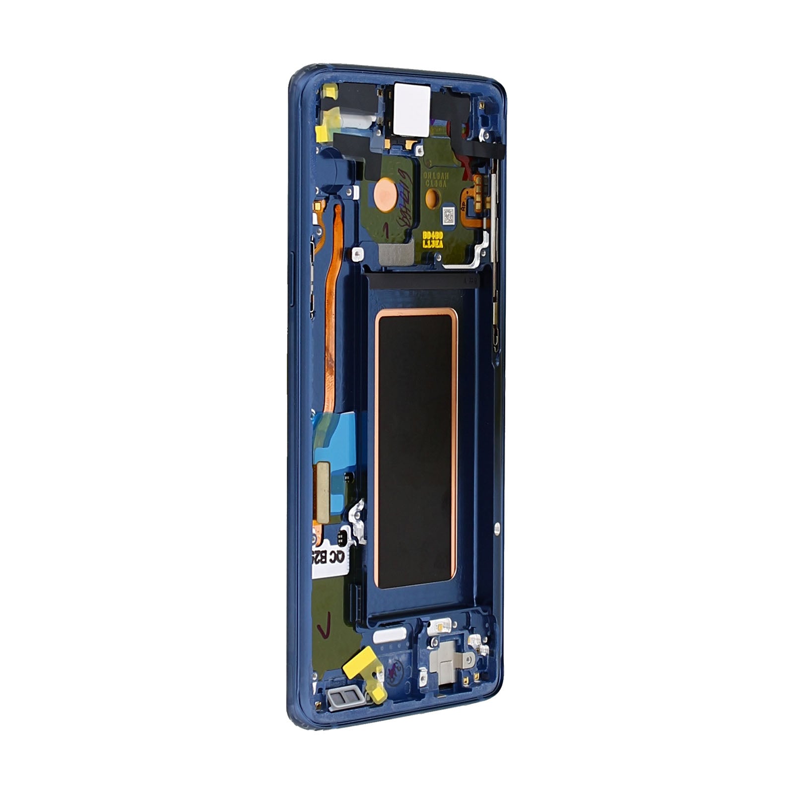 Écran et numériseur Samsung Galaxy S9 G960F avec cadre bleu corail Service Pack