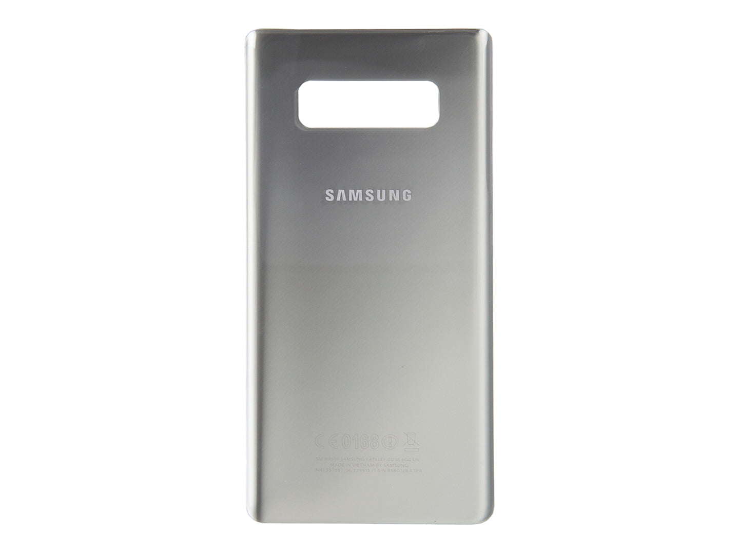Coque arrière Samsung Galaxy Note 8 N950F sans objectif, argent, OEM