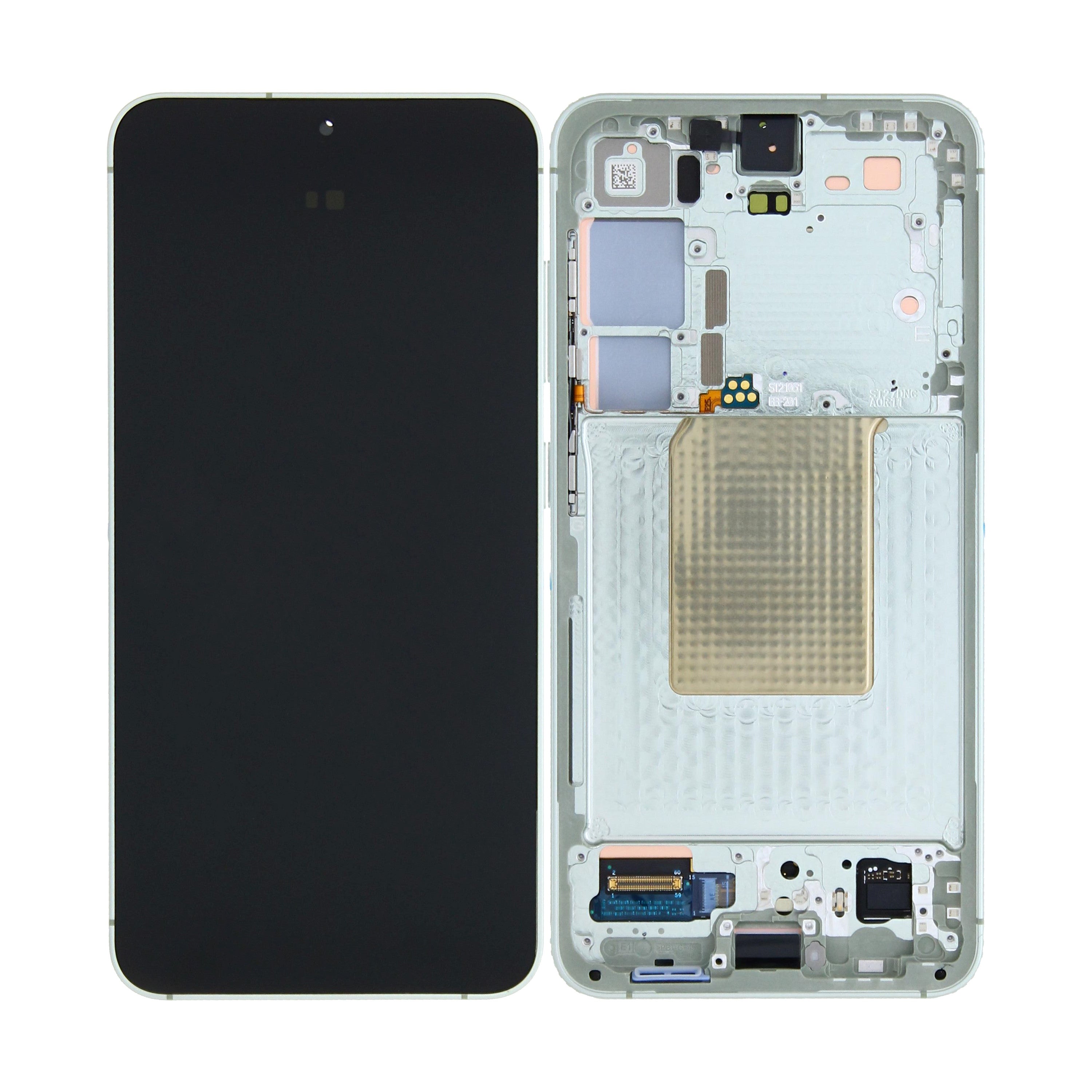 Samsung Galaxy S24 S921B Ecran et Digitizer Avec Cadre Vert Jade Pré-Assemblé