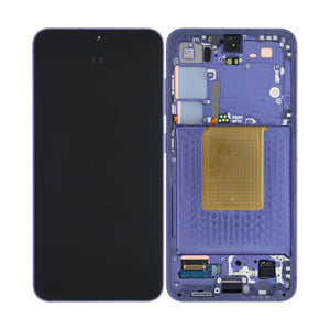 Samsung Galaxy S24 S921B Écran et numériseur avec cadre Cobalt Violet Pré-assemblé