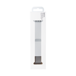 Milanese Loop Band For Apple Watch 38mm, 40mm, 41mm Silver Retail Box