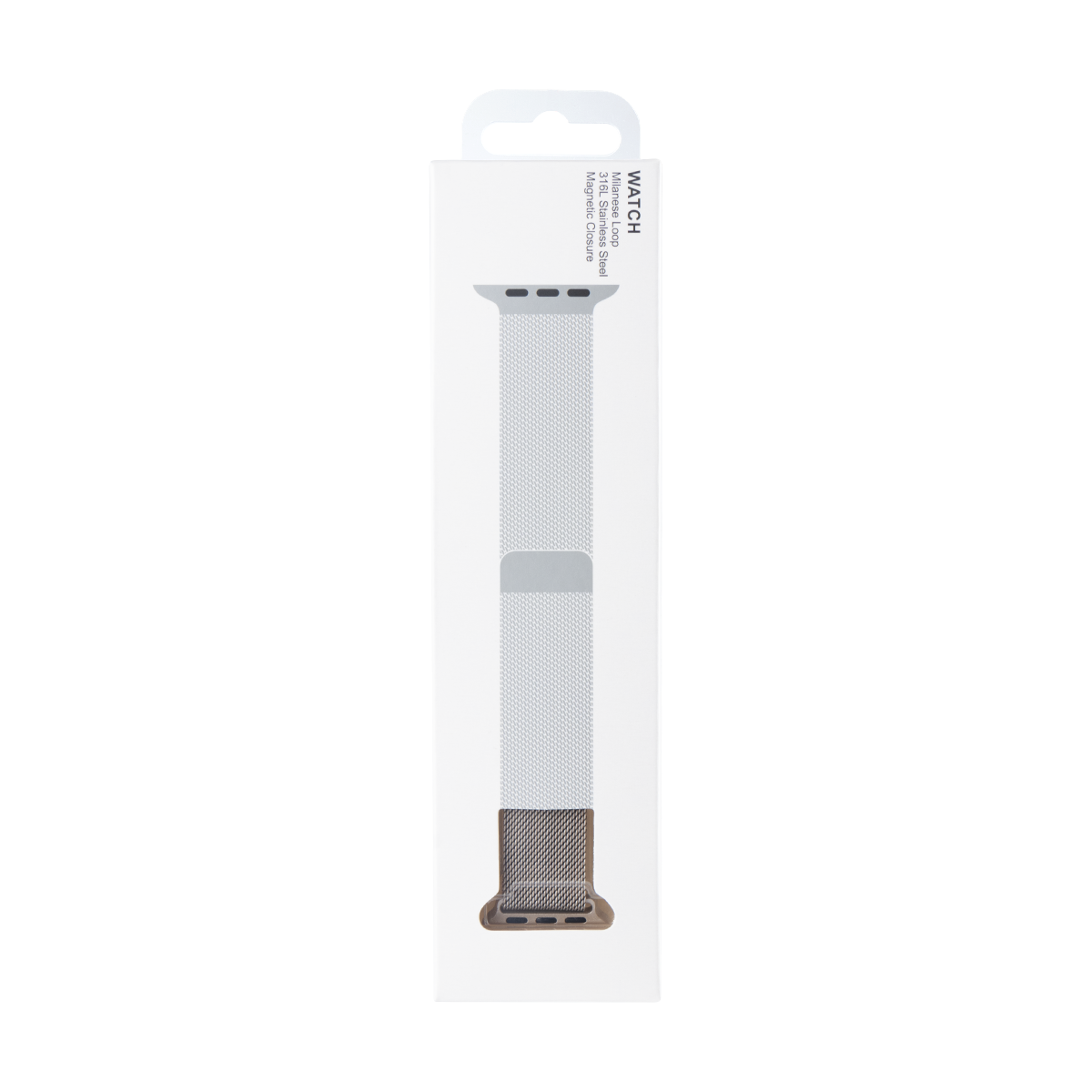 Milanese Loop Band 7th Gen For Apple Watch 42mm, 44mm, 45mm, 49mm Starlight Retail Box
