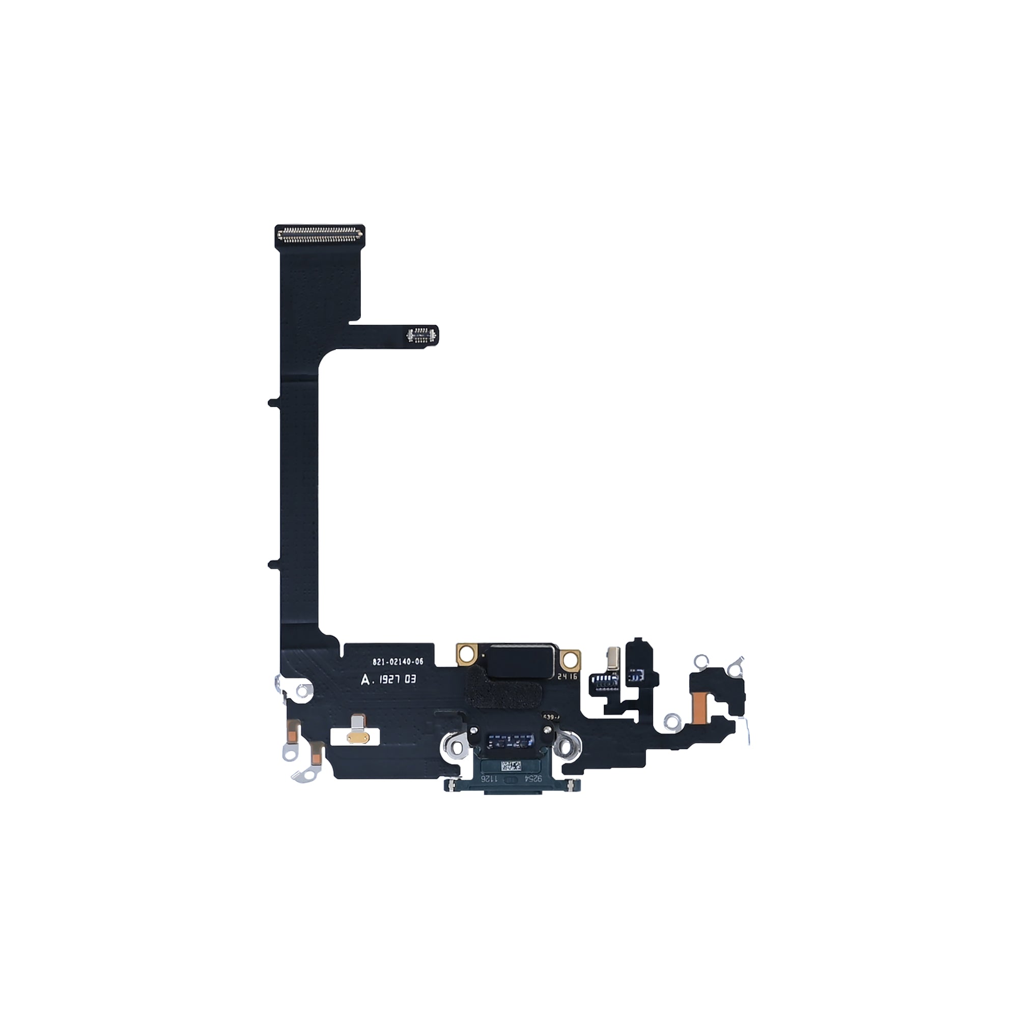 For Apple iPhone 11 Pro Systeem Opladen Flex Middernacht Groen Getrokken
