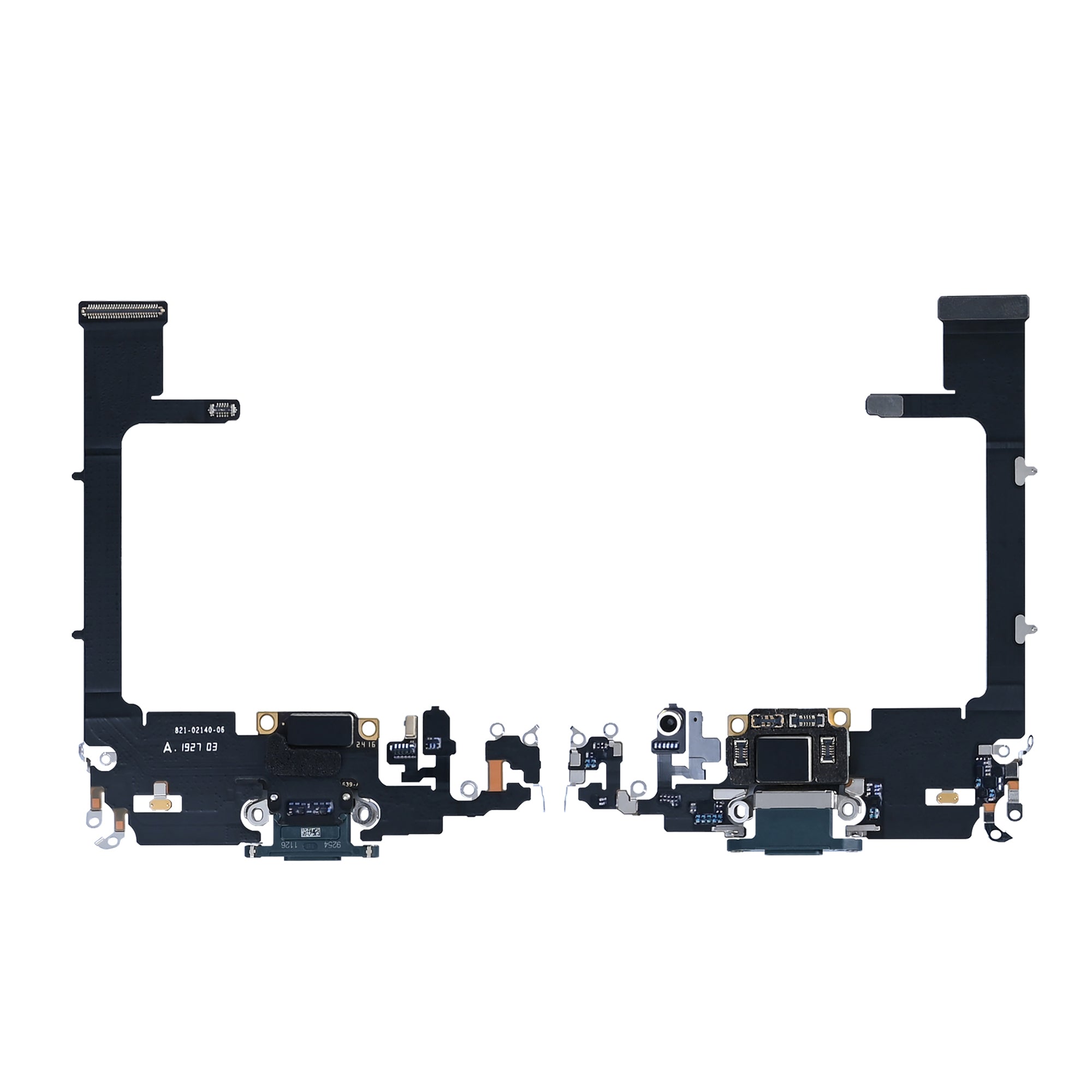 For Apple iPhone 11 Pro Systeem Opladen Flex Middernacht Groen Getrokken