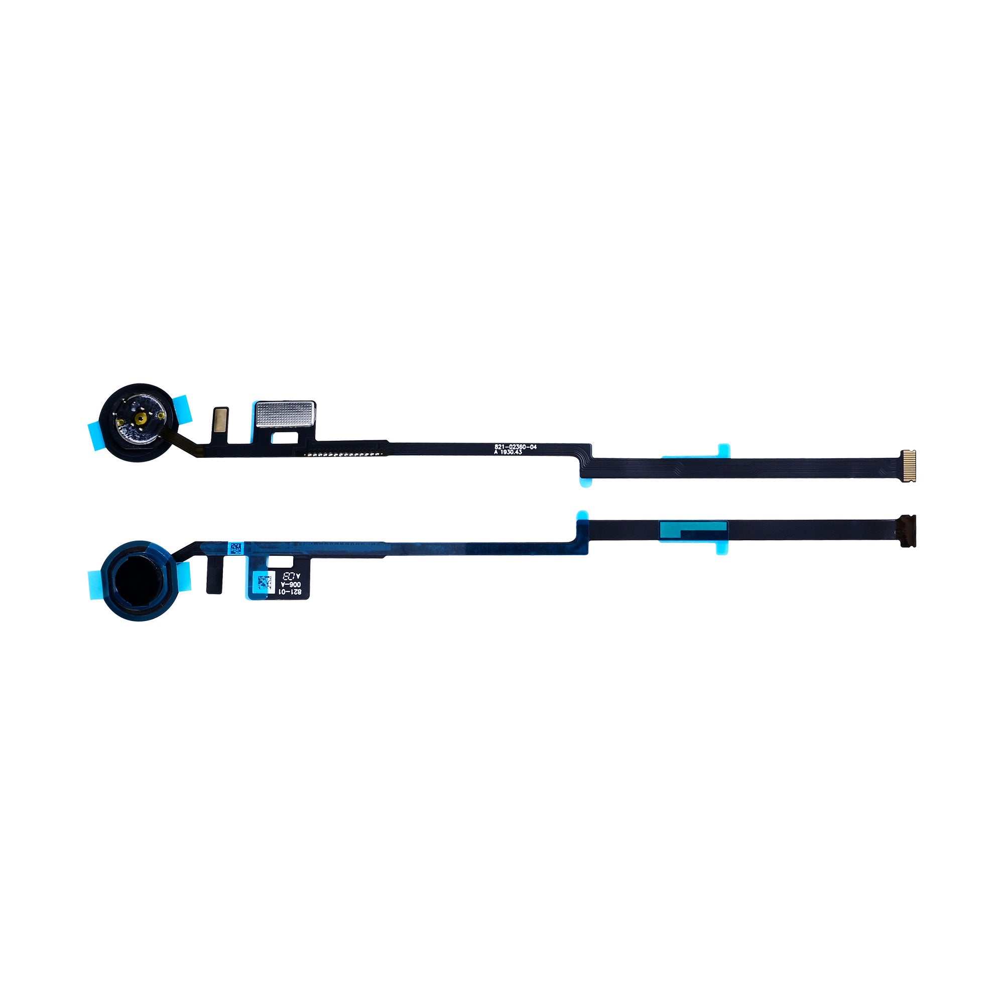 For Apple iPad 7 (2019), iPad 8 (2020), iPad 9 (2021) Home Button Flex Black OEM