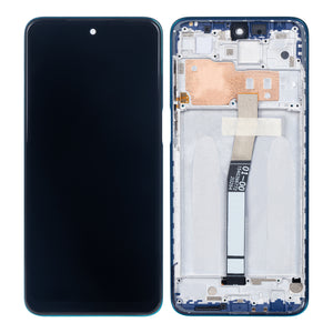 Xiaomi Redmi Note 10 Lite scherm en Digitizer met frame Aurora blauw OEM
