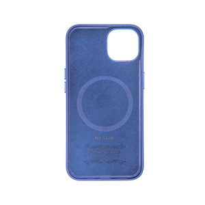 Rixus Classic 02 Case With MagSafe Compatible For Apple iPhone 15 Plus Blue