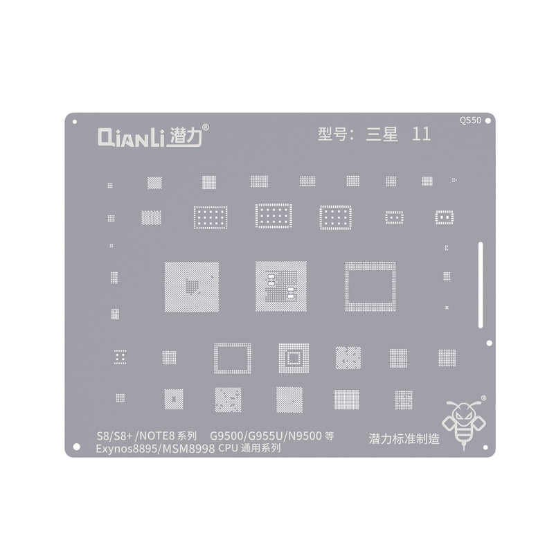 QIANLI Bumblebee Stencil QS50 For Samsung S8, S8 Plus, Note 8