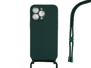Rixus TPU Halskoorddekking For Apple iPhone 14 Pro Donkergroen