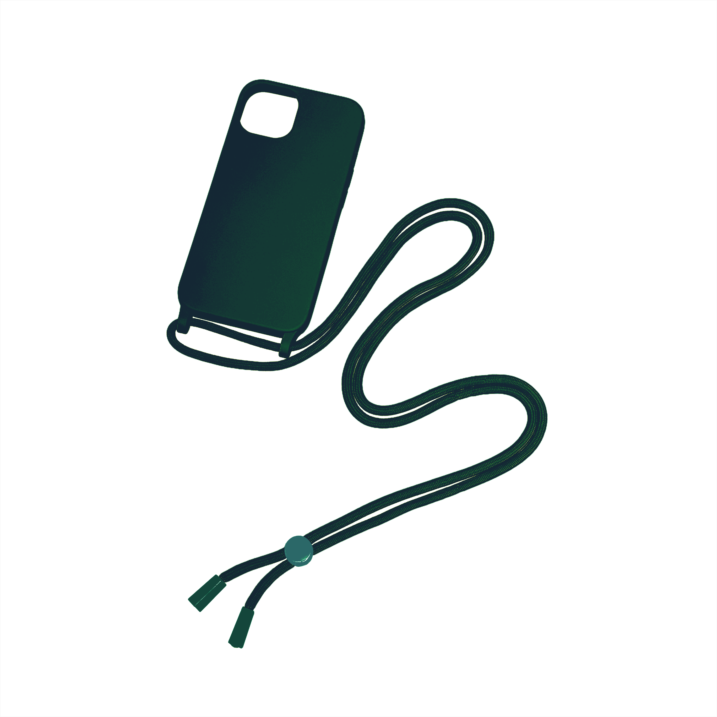 Rixus TPU Halskoorddekking For Apple iPhone 14 Pro Donkergroen