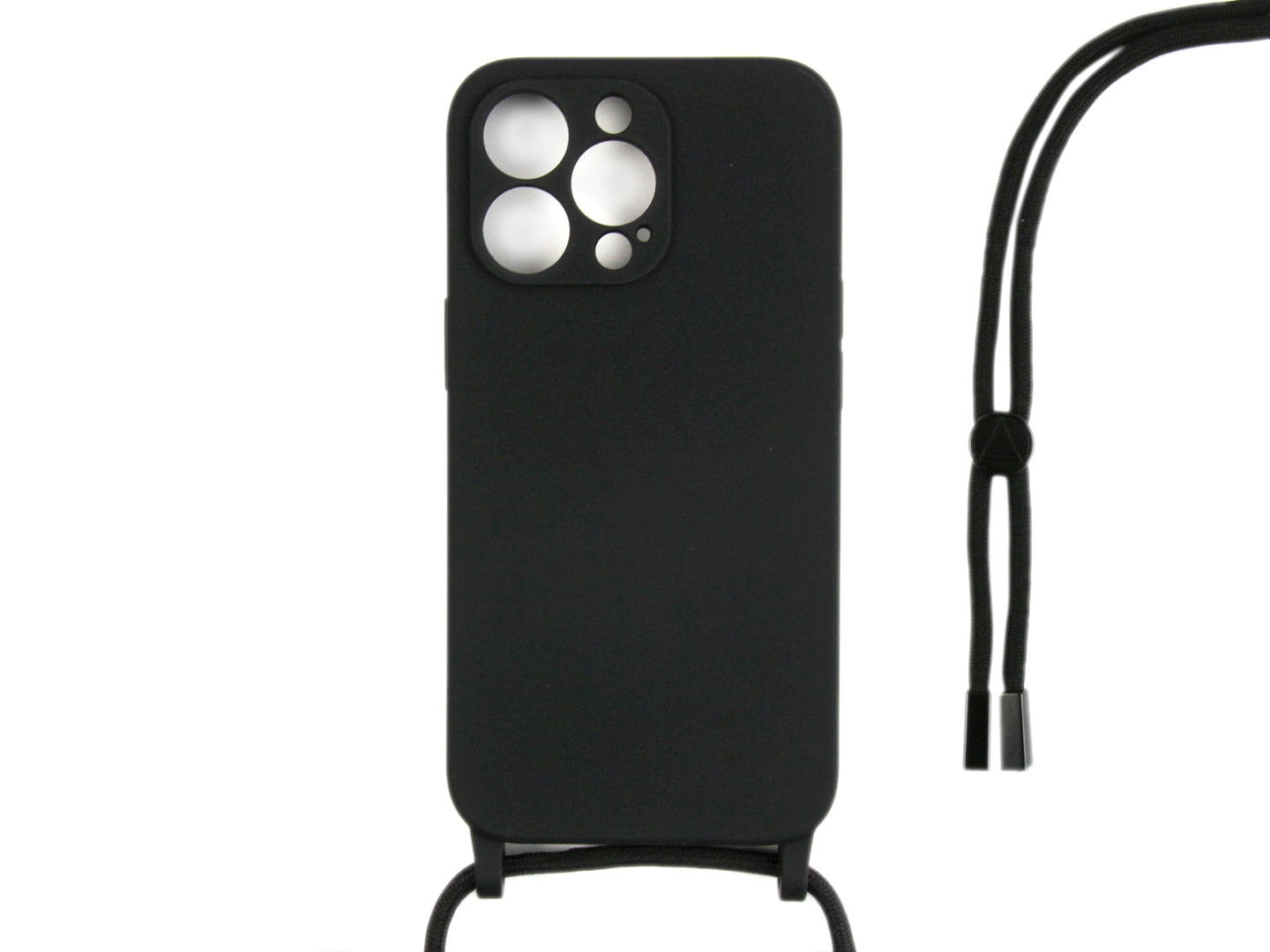 Rixus TPU Halskoorddekking For Apple iPhone 14 Pro Max Zwart
