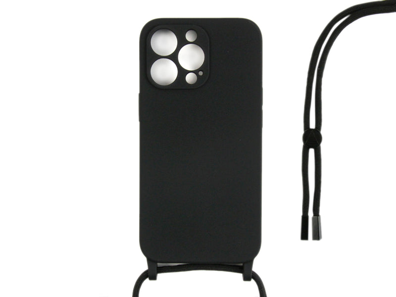 Rixus TPU Halskoorddekking For Apple iPhone 14 Pro Max Zwart