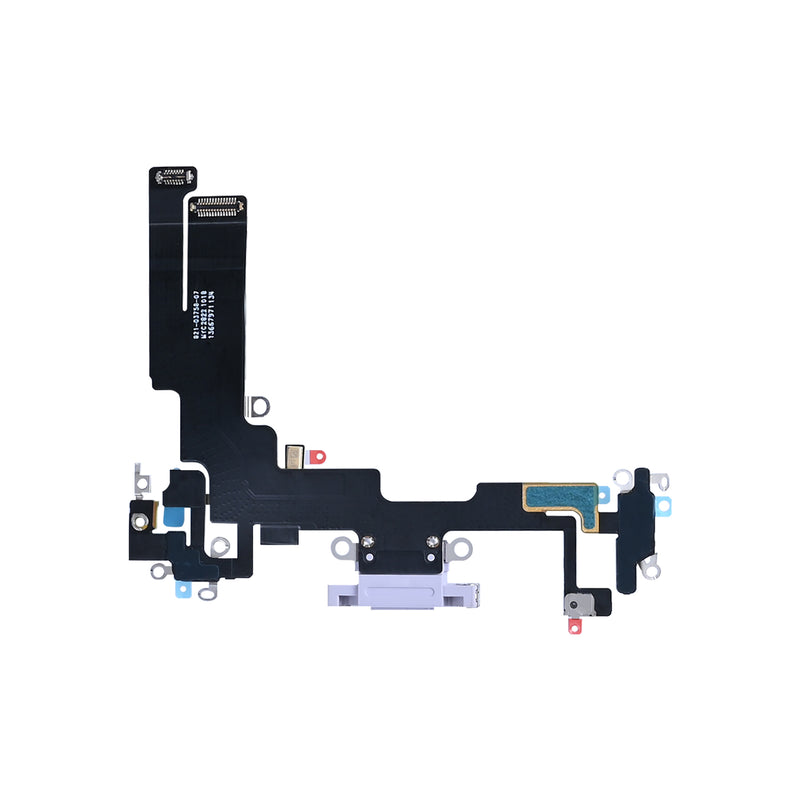 For Apple iPhone 14 Systeem Opladen Flex Paars Getrokken