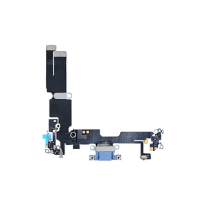 For Apple iPhone 14 Plus Systeem Opladen Flex Blauw Getrokken