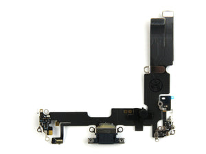 For Apple iPhone 14 Plus Systeem Opladen Flex Middernacht Getrokken