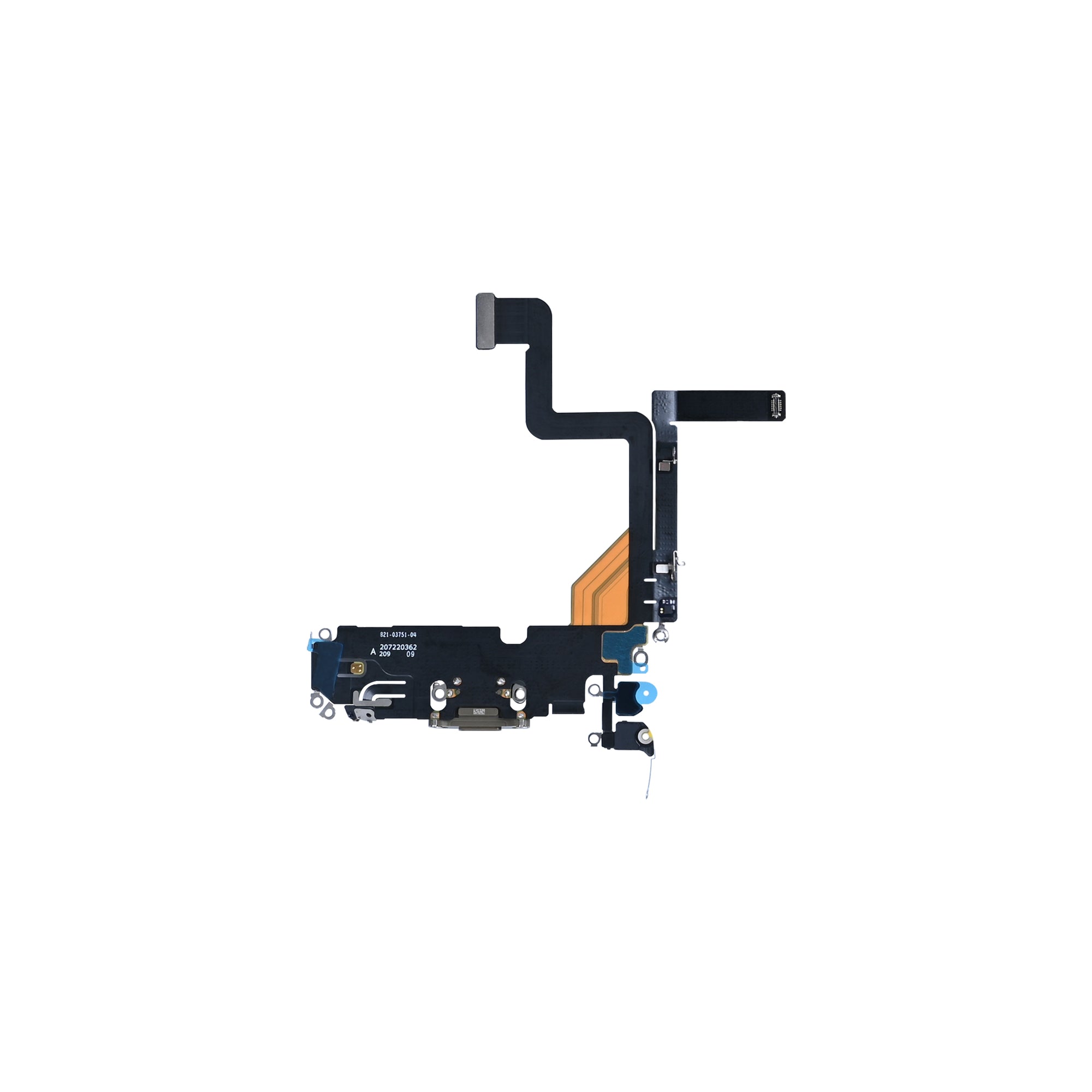 For Apple iPhone 14 Pro systeem opladen Flex goud getrokken
