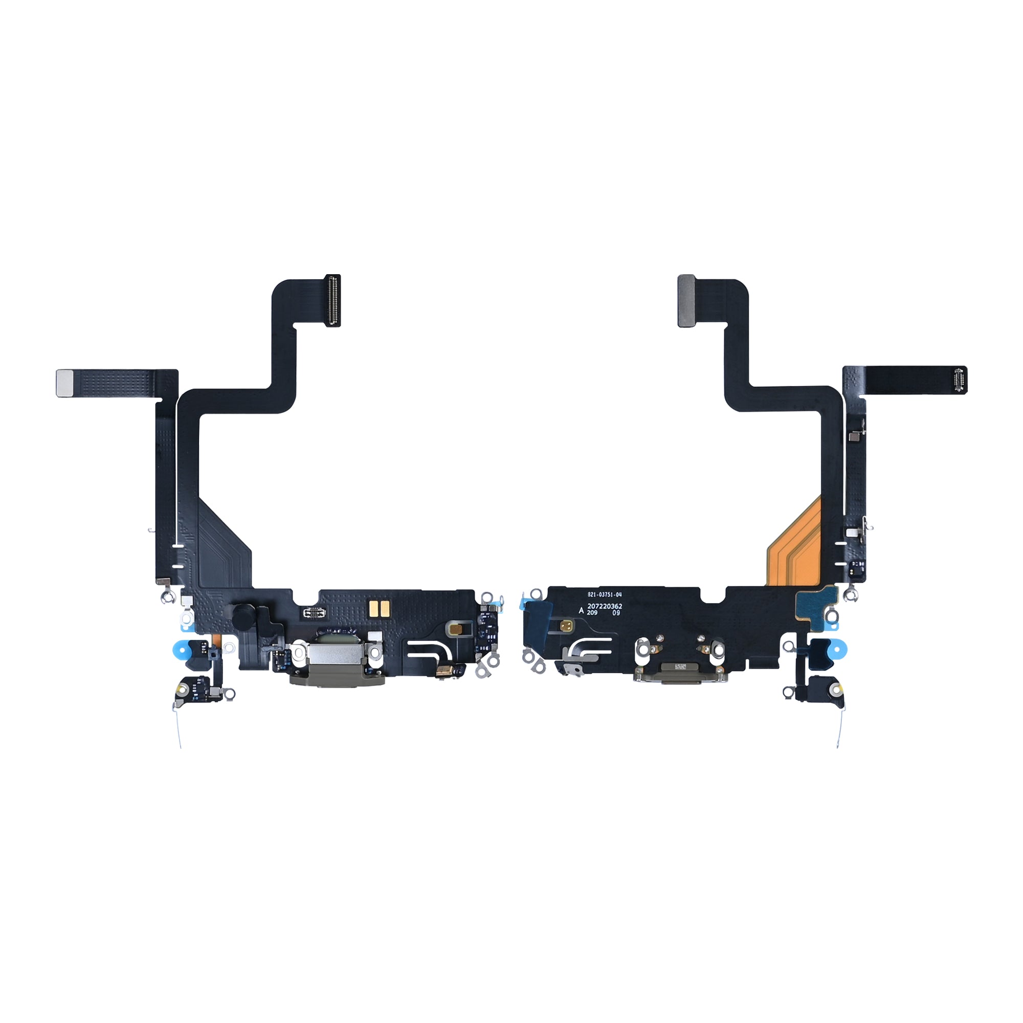 For Apple iPhone 14 Pro systeem opladen Flex goud getrokken
