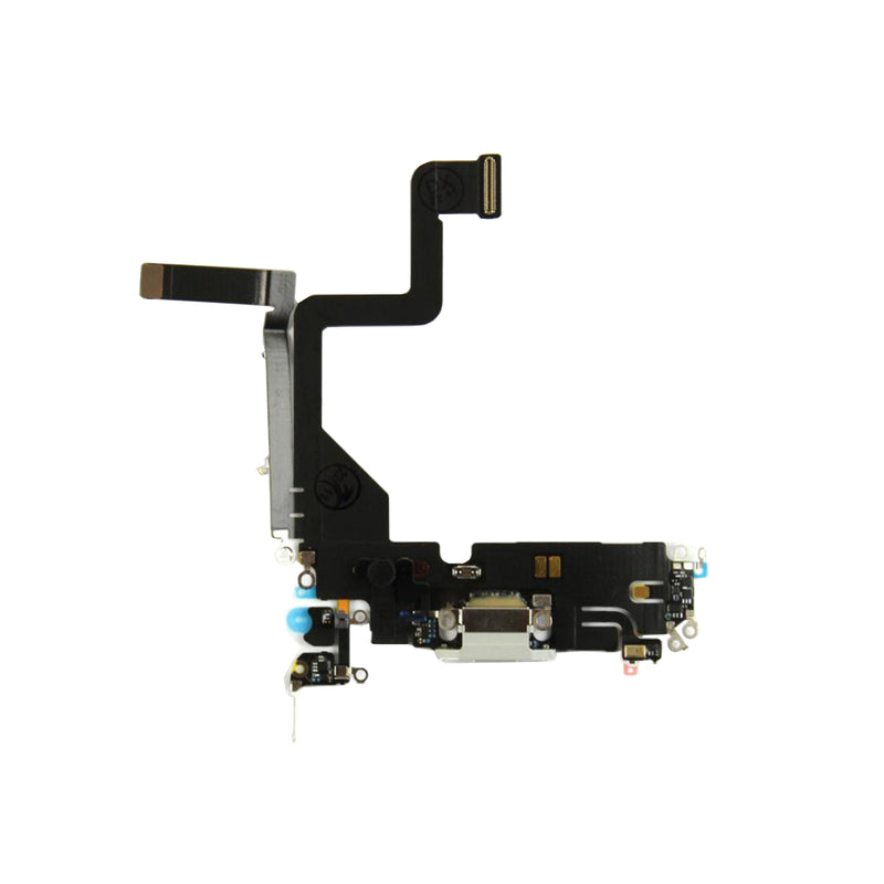 For Apple iPhone 14 Pro Systeem Opladen Flex Zilver Getrokken