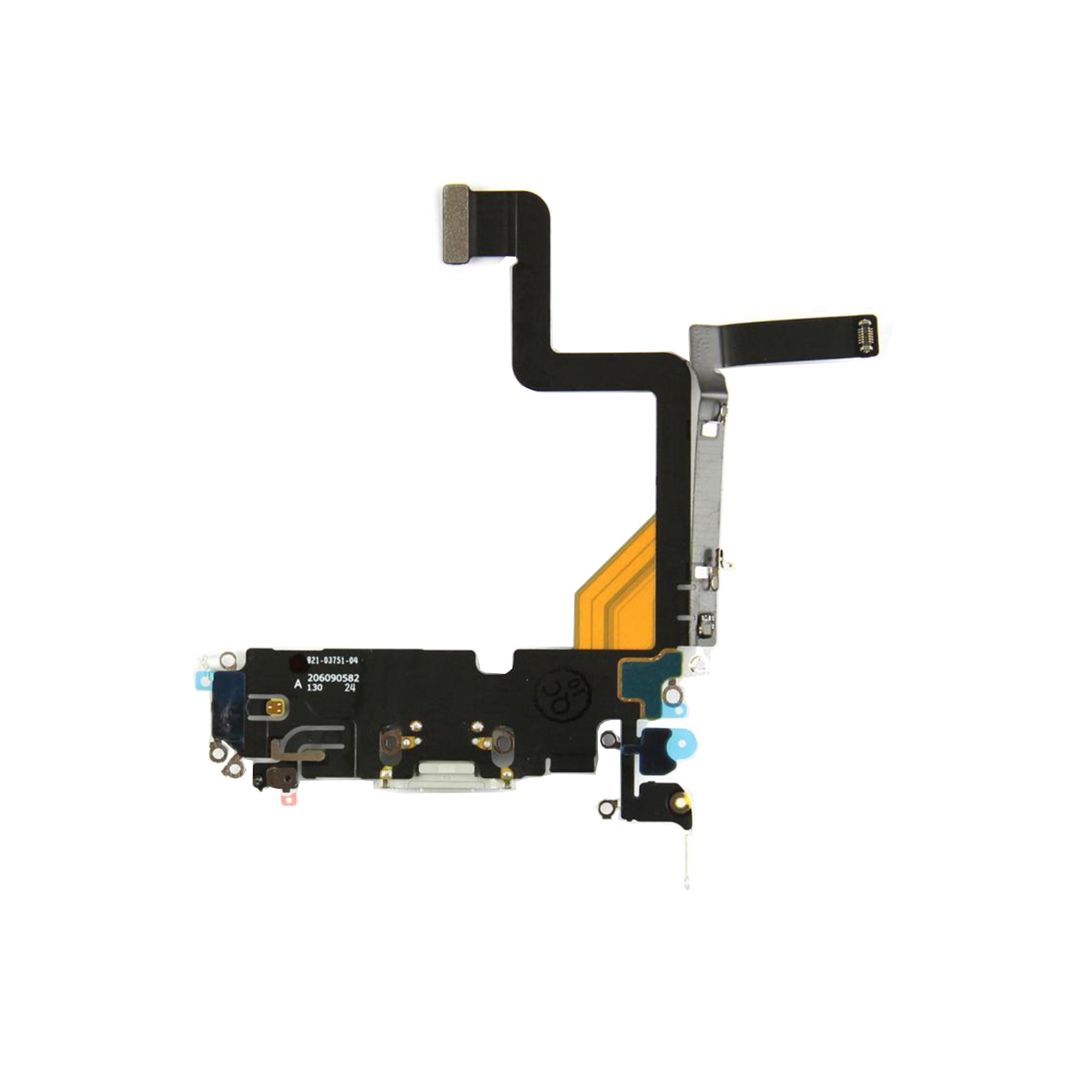 For Apple iPhone 14 Pro Systeem Opladen Flex Zilver Getrokken