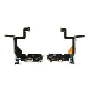 For Apple iPhone 14 Pro Systeem Opladen Flex Zilver Getrokken