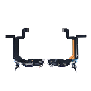 For Apple iPhone 14 Pro Max Systeem Opladen Flex Diep Paars Getrokken