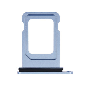 For Apple iPhone 14 Sim Kaarthouder Blauw Getrokken