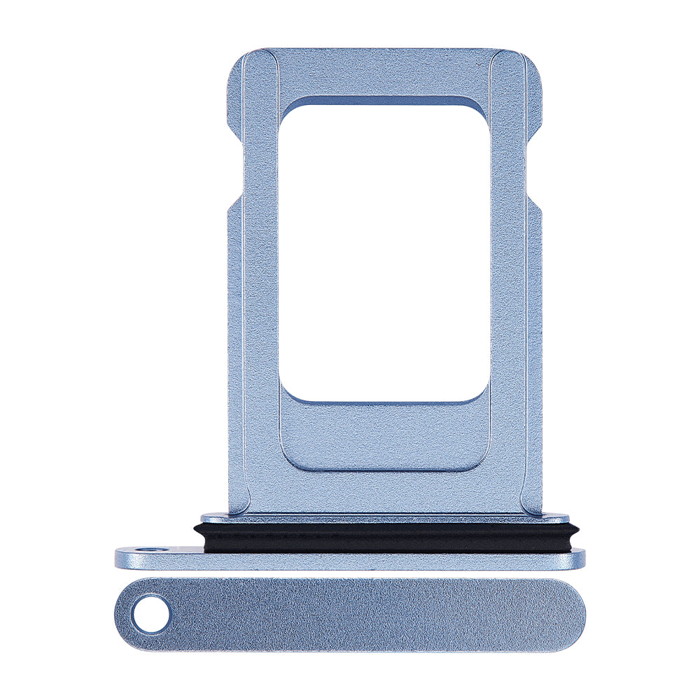 For Apple iPhone 14 Sim Kaarthouder Blauw Getrokken