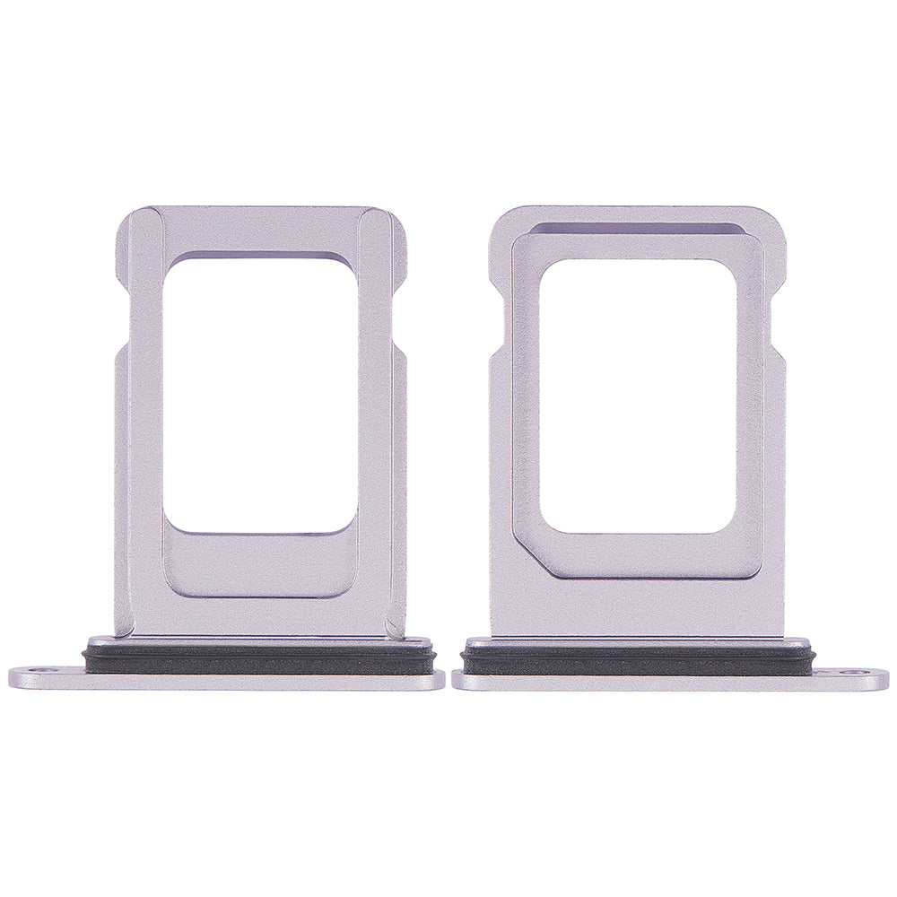 For Apple iPhone 14 Plus Simkaarthouder Paars Getrokken