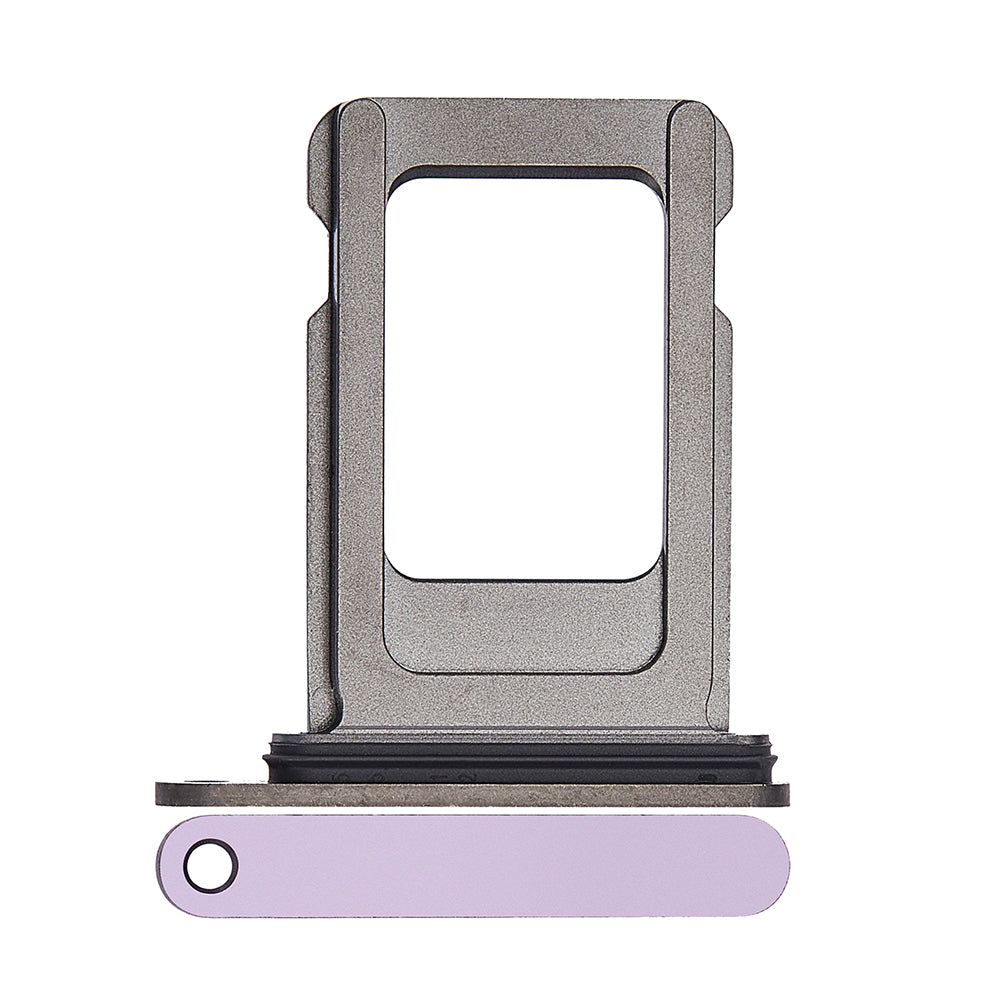 For Apple iPhone 14 Pro Sim Kaarthouder Dieppaars Getrokken