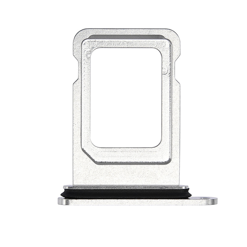 For Apple iPhone 14 Pro Sim Kaarthouder Zilver Getrokken