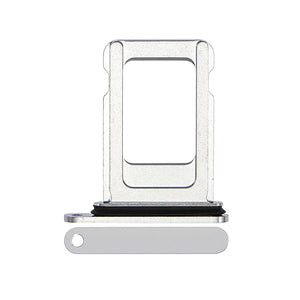 For Apple iPhone 14 Pro Sim Kaarthouder Zilver Getrokken