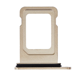 For Apple iPhone 14 Pro Max Sim Kaarthouder Goud Getrokken