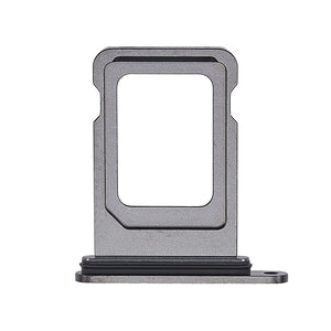 For Apple iPhone 14 Pro Max Sim Kaarthouder Ruimte Zwart Getrokken