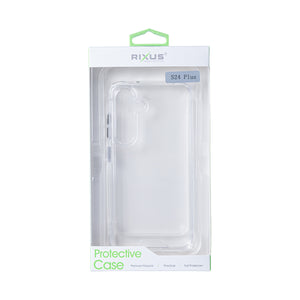 Rixus Anti Shock Hoesje TPU Voor Samsung Galaxy S24 Plus 5G Transparant