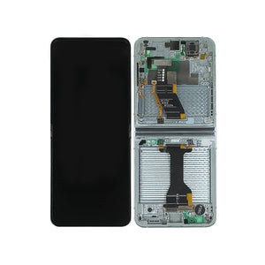 Samsung Galaxy Z Flip5 F731B Hoofdscherm en digitizer met frame Mint Service Pack